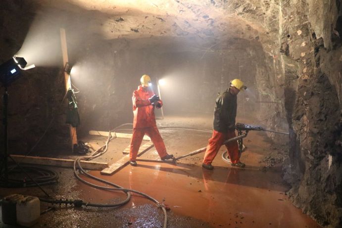 a visitor mine in the Ore Mountains