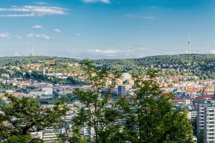 View to the city of Stuttgart