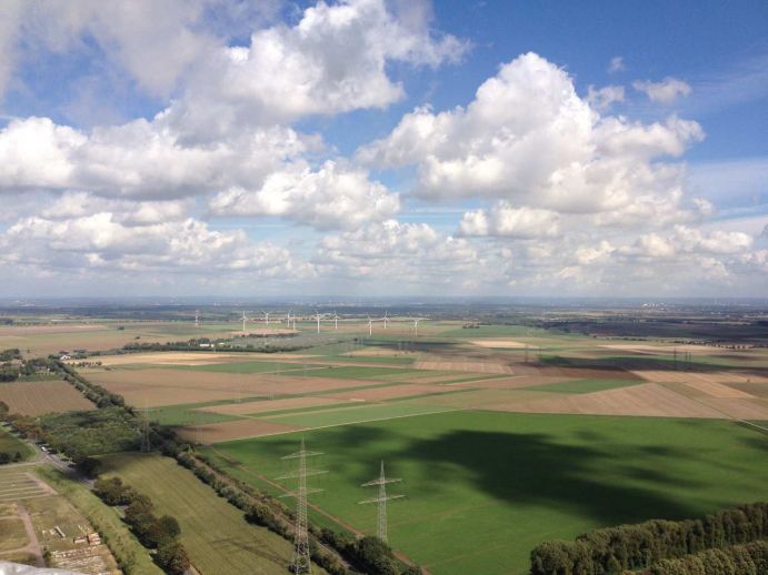 View from the coal-fired power station Niederau&szlig;em