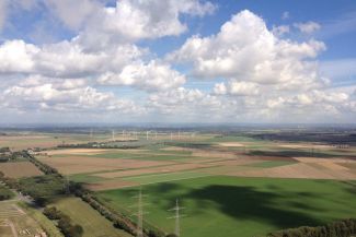 View from the coal-fired power station Niederau&szlig;em