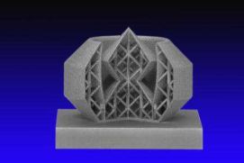 Mit Selective Laser Melting (SLM) hergestellte Demonstrationsbauteile