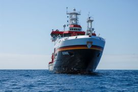 Das Forschungsschiff SONNE im Einsatz