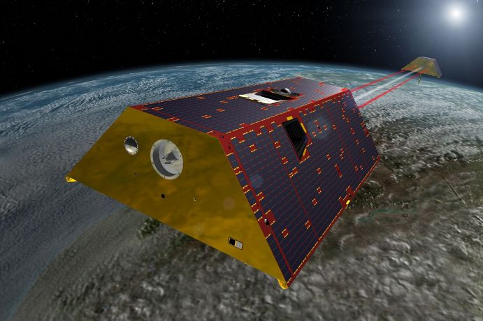 GRACE-FO twin satellites