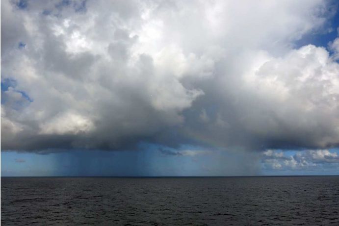 Regenschauer in der s&uuml;dlichen Passatwindzone