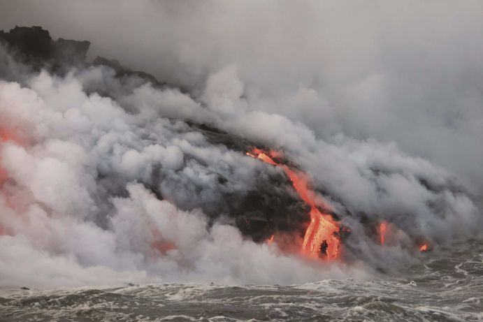 Volcano eruption