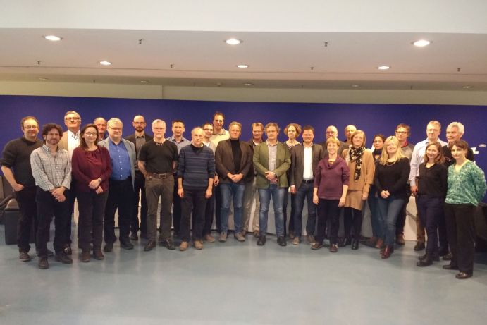 Members of the &bdquo;Gutachterpanel Forschungsschiffe&ldquo; and their guests in Berlin