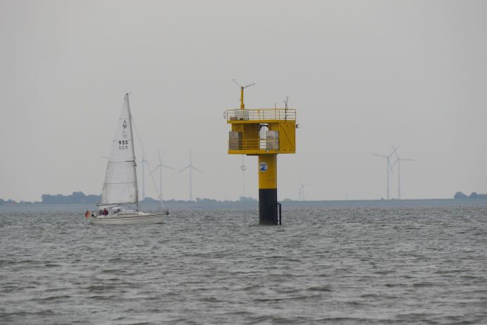 Dauermessstation des Instituts für Chemie und Biologie des Meeres (ICBM) der Universität Oldenburg nahe der Südwestspitze Spiekeroog