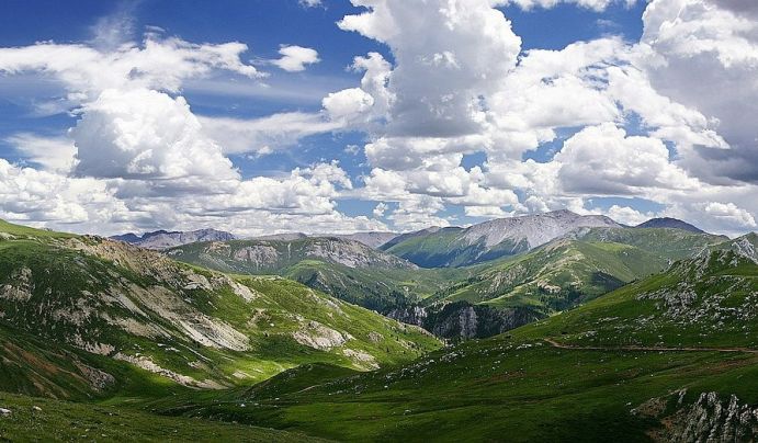 Panorama Bild Tibet Plateau