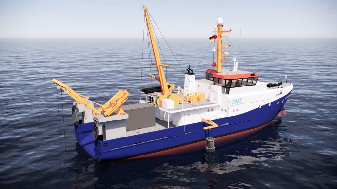 Designstudie des Forschungsschiffs Uthörn II