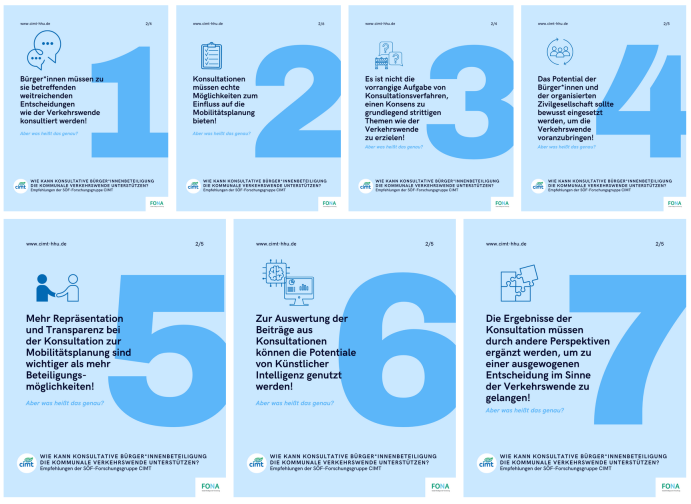 Handlungsempfehlungen der Nachwuchsgruppe CIMT