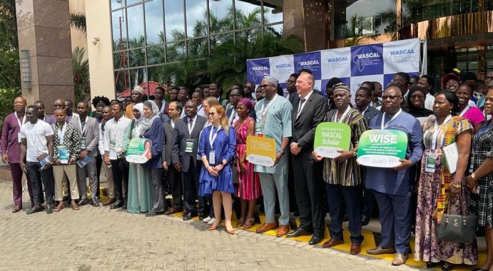 Feierliche Bekanntgabe mit WASCAL-Executivdirektor Prof. Emmanuel Ramde, Dr.Christoph Rövekamp (BMFTR) und Botschafter Frederik Landshöft