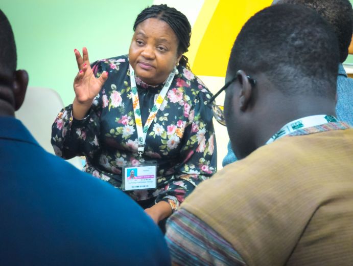 Exekutivdirektorin Prof. Nelago Indongo stellte die Institution SASSCAL (Southern African Science Service Centre for Climate Change and Adaptive Landmanagement) im südlichen Afrika vor.