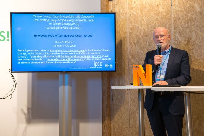 Prof. Hans-Otto Pörtner (Alfred Wegener Institut), German Science Hour „Our ocean future", Deutscher Pavillon, COP 23, Bonn