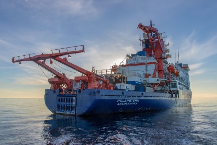 RV POLARSTERN in a roadsted of Punta Arenas (Chile)