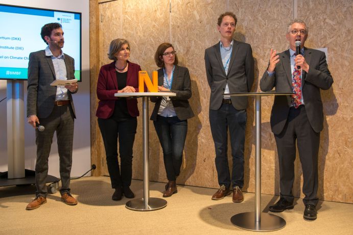 Panel der German Science Hour zum Thema „Communicating climate science" auf dem Deutschen Pavillon (COP 23, Bonn)