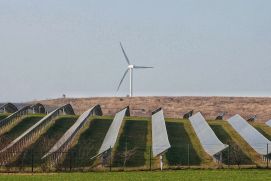 Solarpark Inden: Beispiel für eine Anlage, die im Rahmen einer Energiegenossenschaft aufgebaut und betrieben werden könnte.