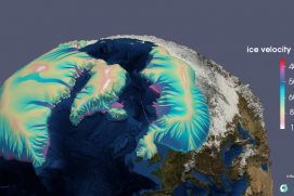 Simulation der Glazialen Eisschilde mit PISM (Parallel Ice Sheet Model).