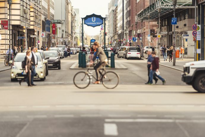 Verkehrssituation in der Metropole Berlin