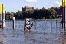 Sturmflut in Bremen.