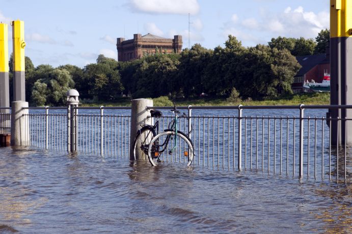 Sturmflut in Bremen.