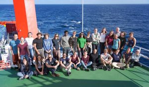 Gruppenbild der Wissenschaftlerinnen und Wissenschaftler von der Expedition SO278