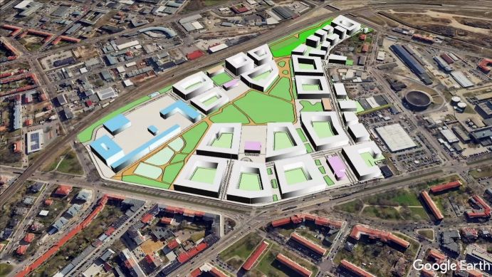 Das neue Modellquartier „Leipzig 416“ auf dem Gelände des ehemaligen „Eutritzscher Freiladebahnhof“ Das neue Modellquartier „Leipzig 416“ auf dem Gelände des ehemaligen „Eutritzscher Freiladebahnhof“