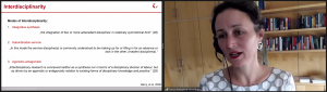 Prof. Dr. Anna-Katharina Hornidge gab einen Impulsvortrag zu den Merkmalen interdisziplinärer Forschung. Prof. Dr. Anna-Katharina Hornidge gab einen Impulsvortrag zu den Merkmalen interdisziplinärer Forschung.