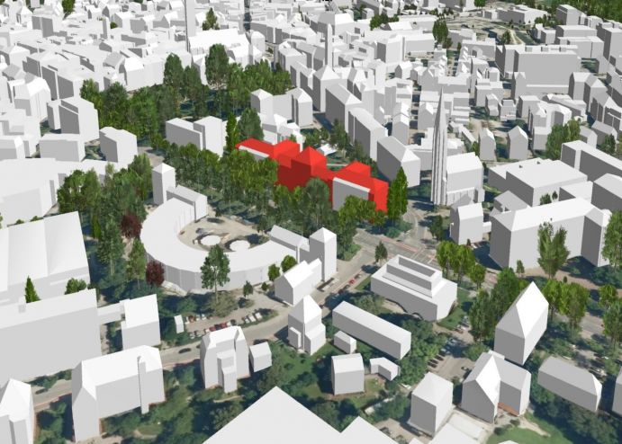 3D-Stadtmodell von Rosenheim - zentrale Informations-Plattform für urbane Oberflächen und deren Eigenschaften als Basis für Planung, Wirkanalyse und Umsetzung transformativer Maßnahmen. 