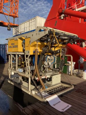 Mit diesem Unterwasserroboter, dem ROV Kiel 6000, sind Messungen am Meeresgrund in Tausenden Metern Tiefe möglich. Mit diesem Unterwasserroboter, dem ROV Kiel 6000, sind Messungen am Meeresgrund in Tausenden Metern Tiefe möglich.