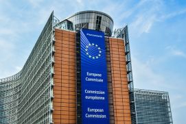 Der Sitz der Europäischen Kommission in Brüssel.
