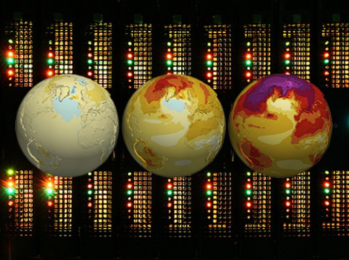 Die neue Generation von Hochleistungsrechnern ermöglicht globale Klimasimulationen mit Auflösungen im Bereich eines Kilometers. Bisher haben Klimamodelle mit Auflösungen zwischen 50 und 100 Kilometern gerechnet.