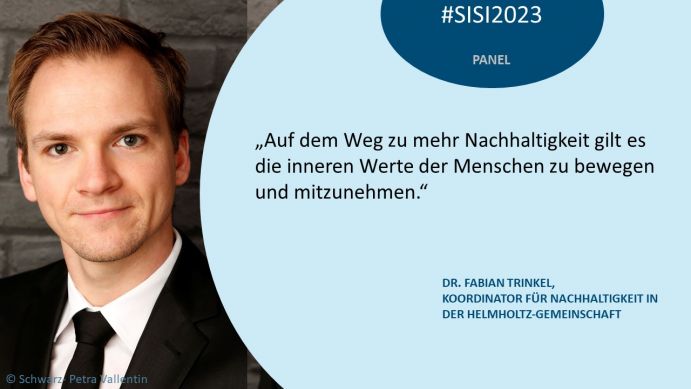 Bildzitat zum 6. BMBF-Symposium "Nachhaltigkeit in der Wissenschaft" 