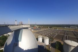 Blick vom Faulturm der Kläranlage in Bottrop