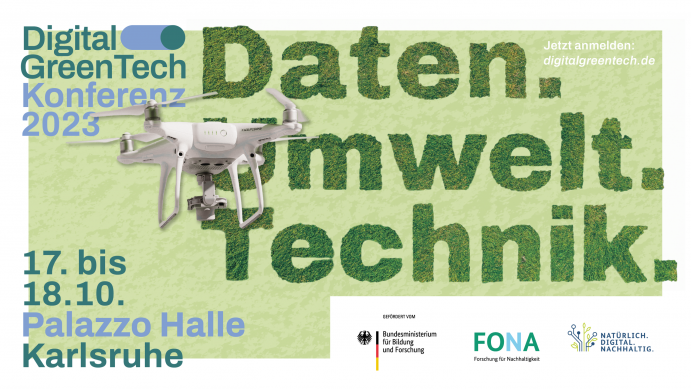 Sharepic zur Konferenz Digital GreenTech 2023 in Karlsruhe