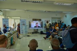 Auf dem 2. Webinar in Abidjan diskutierten die Teilnehmenden zum Thema Wasserüberschuss.