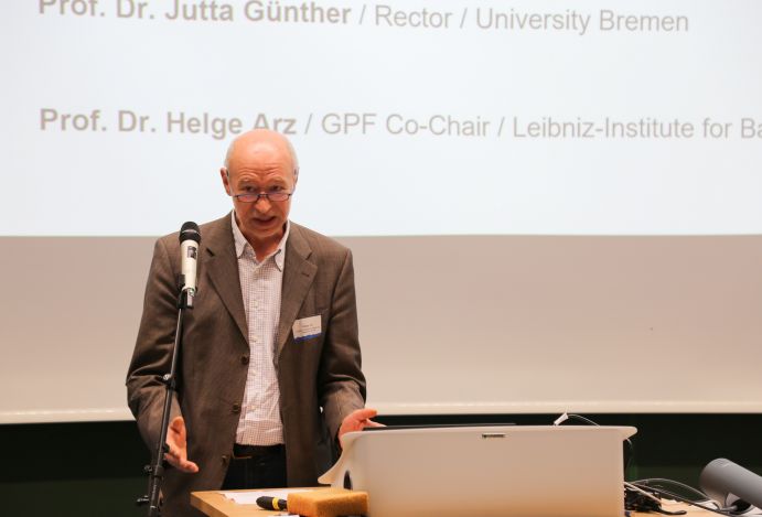 Prof. Helge Arz, GPF Co-Chair und Sektionsleiter der Marinen Geologie am Leibniz-Institut für Ostseeforschung Warnemünde (IOW)