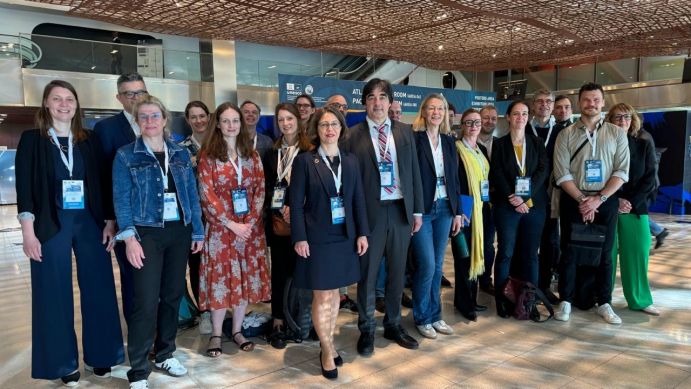 Akteure der Deutschen Meeresforschung während der 2024 Ocean Decade Conference in Barcelona