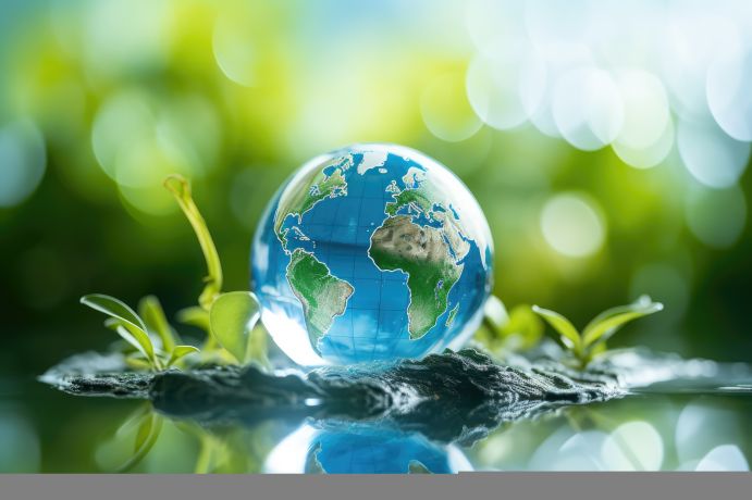 The German Federal Ministry of Education and Research (BMBF) is one of the funding partners involved in the first call of the European Water4All partnership. Eco concept; it shows the importance of water, land, forests and animals.