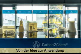 Ein cross-industrielles Netzwerk von Carbon2Chem kann auf der Woche der Umwelt durch Besucher und Besucherinnen entstehen.