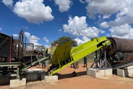 ‘Bush to Value": The new plant of the BMBF „ButoVal“-project helps to remove the bushes sustainably and efficiently and then process them into recycable bush mass, such as wood pellets etc.