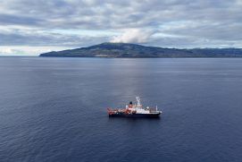Das Forschungsschiff METEOR wird auf der UN Ocean Conference 2025 in Nizza zur Event-Bühne