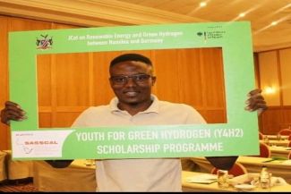 Daniel Ndayamohamba während eines Treffen der zweiten SASSCAL-Kohorte Y4H2 im Mercure Hotel in Windhoek, Namibia, am 20. November 2024