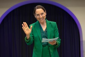 Moderatorin Andrea Thilo