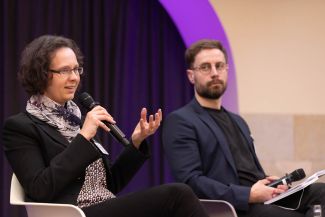 Dr. Silke Rühmland schildert ihre Perspektive als Leitung des Nachhaltigkeitsbüros der Otto-von-Guericke-Universität Magdeburg