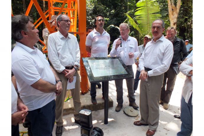 Representatives from Brazil and Germany at the Opening of the Amazonian Tall Tower Observatory