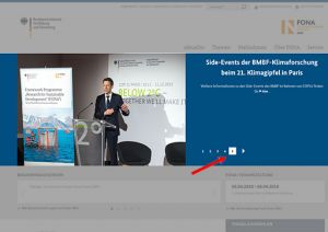 Banner auf der FONA-Startseite