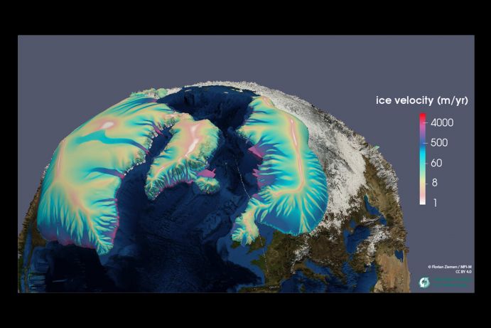 Glacial maximum ice sheets modeled with PISM (Parallel Ice Sheet Model) Glacial maximum ice sheets modeled with PISM (Parallel Ice Sheet Model)