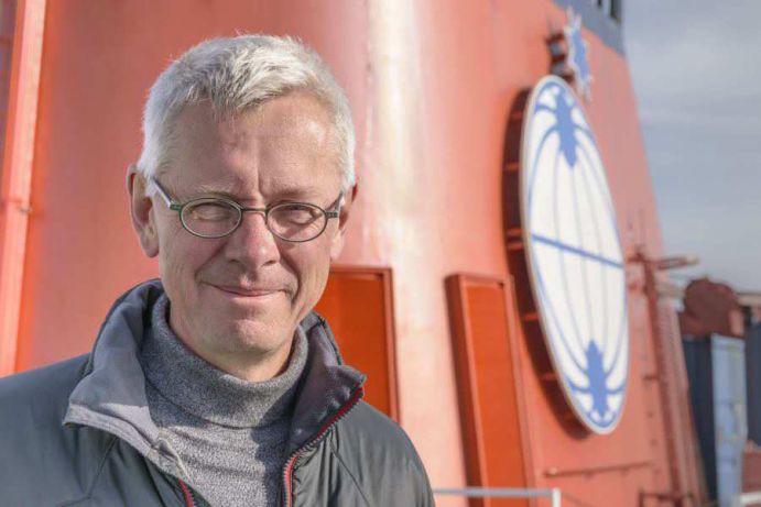 Andreas Macke, Direktor des Leibniz-Instituts für Troposphärenforschung in Leipzig, leitet die Expedition der Polarstern.